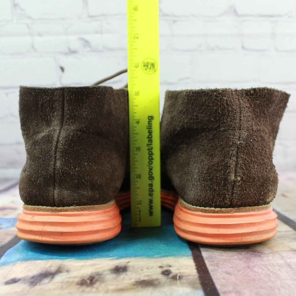 Cole Haan LunarGrand Woodbury Brown Suede Chukka Boots Size 11 M - Picture 8 of 9